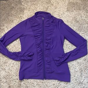 90 Degree by Reflex Purple Workout Jacket- Medium